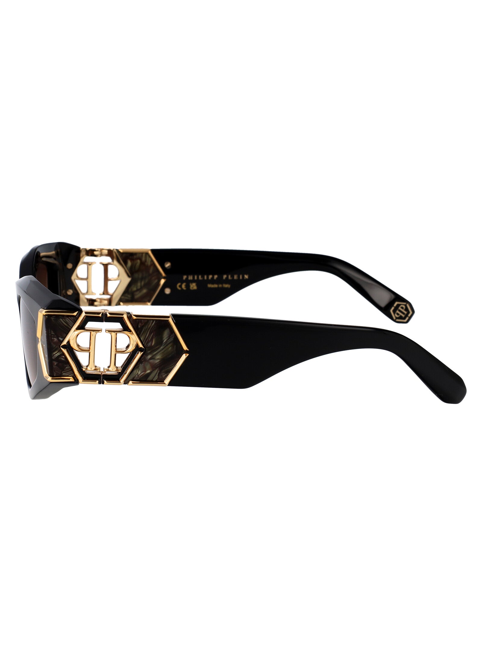 Spp136m 700y Black Acetate + Metal Sunglasses