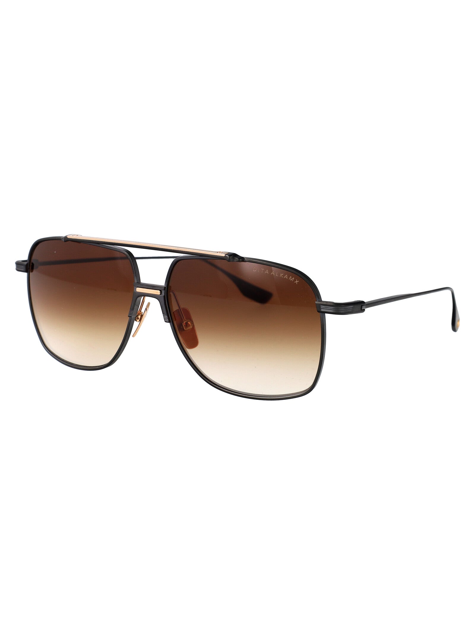 Alkamx Black Iron - White Gold Metal Sunglasses