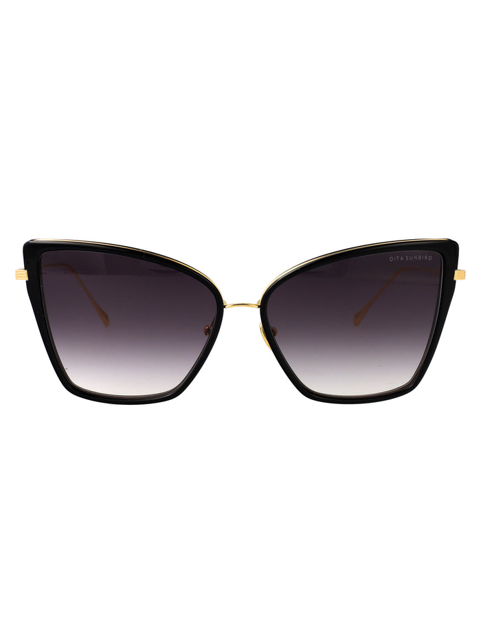 Sunbird Black/yellow Gold Metal Sunglasses