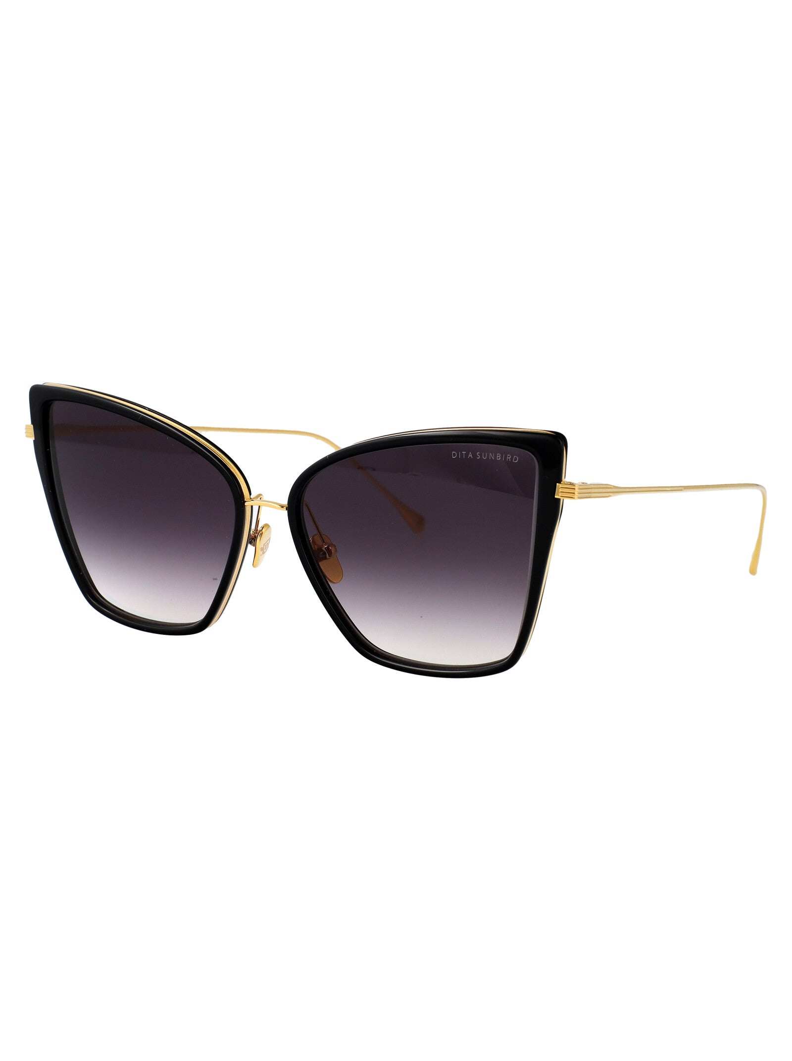 Sunbird Black/yellow Gold Metal Sunglasses