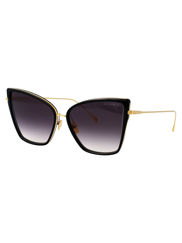 Sunbird Black/yellow Gold Metal Sunglasses