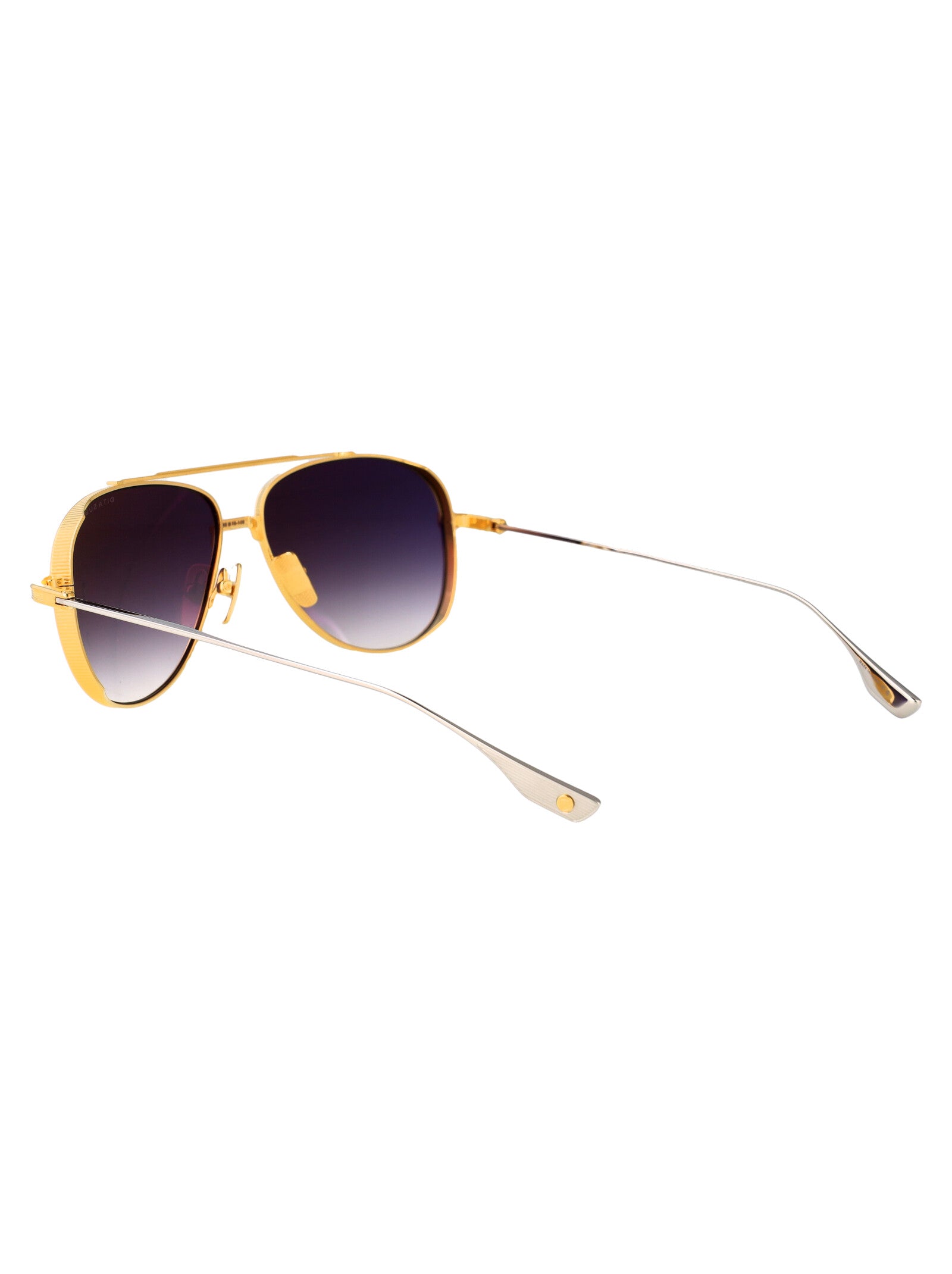 Subsystem Yellow Gold - Silver Metal Sunglasses