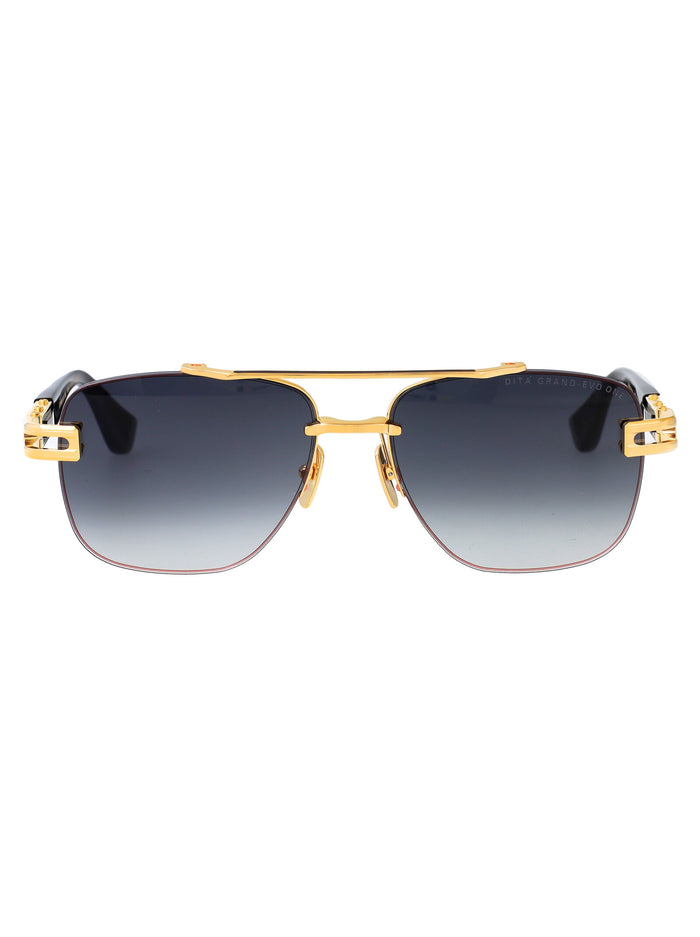 Grand-Evo One Yellow Gold/black Metal Sunglasses