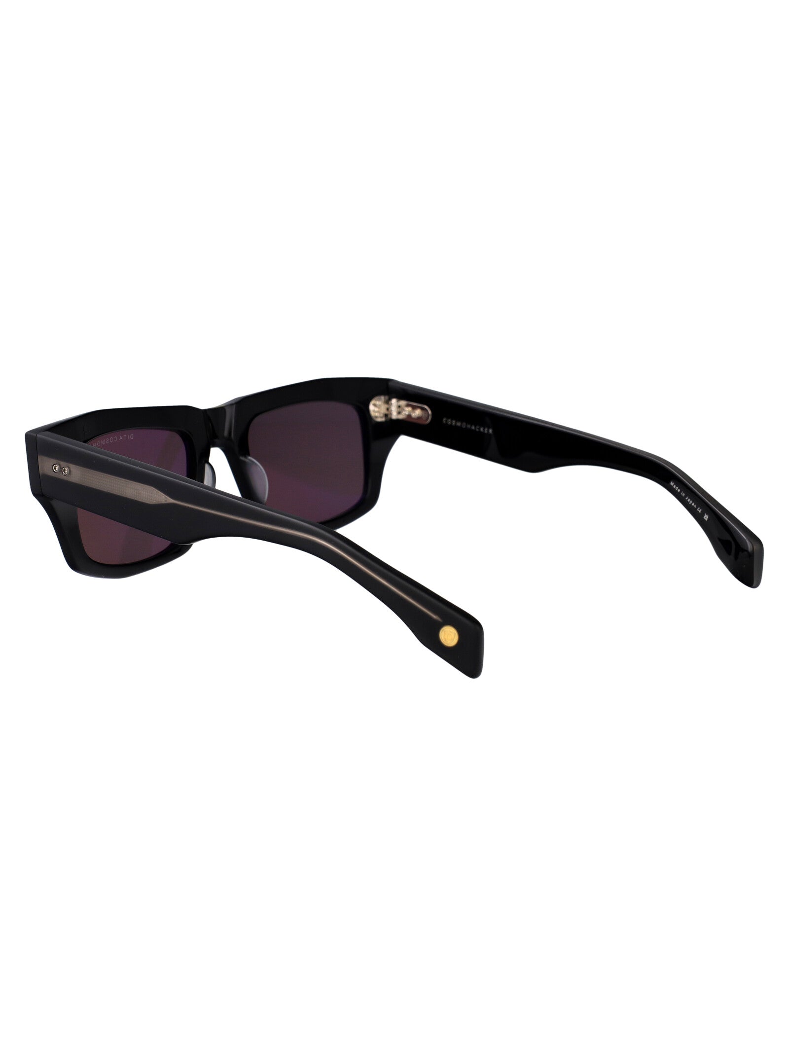 Cosmohacker Matte Black Plastic Sunglasses
