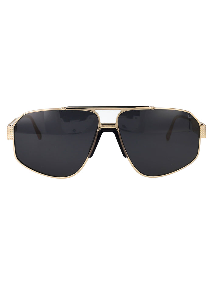 Spp106m 0302 Pale Gold Black Titanium Sunglasses