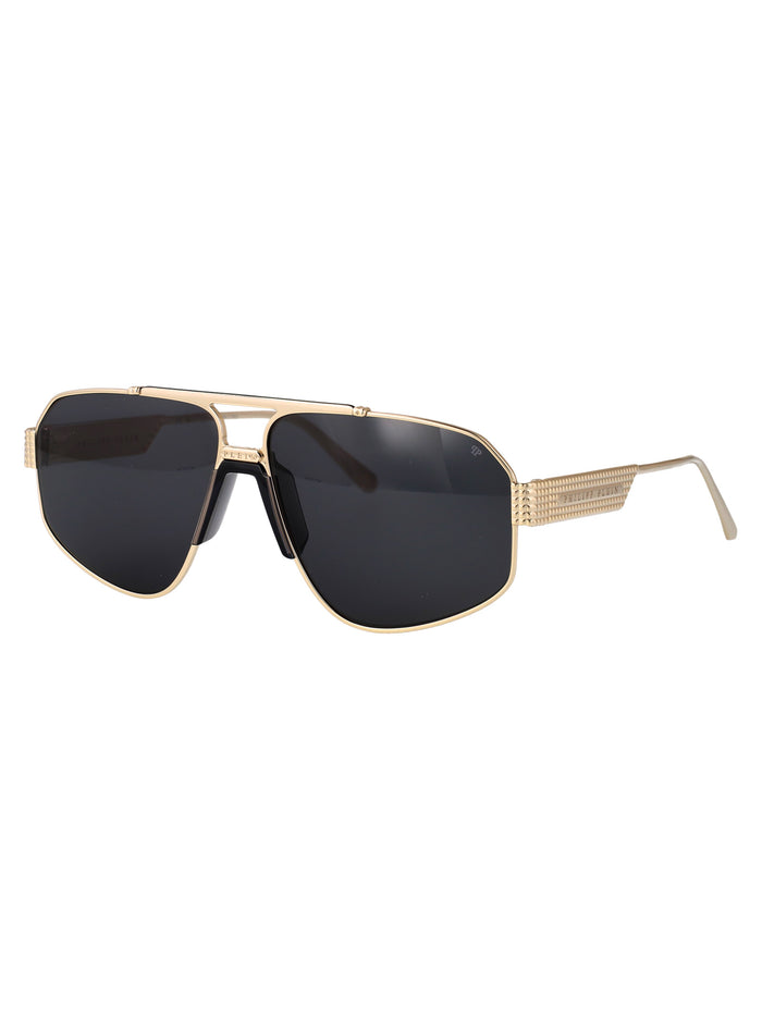 Spp106m 0302 Pale Gold Black Titanium Sunglasses