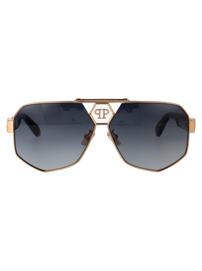Spp107m 08fc Gold Black Acetate + Metal Sunglasses