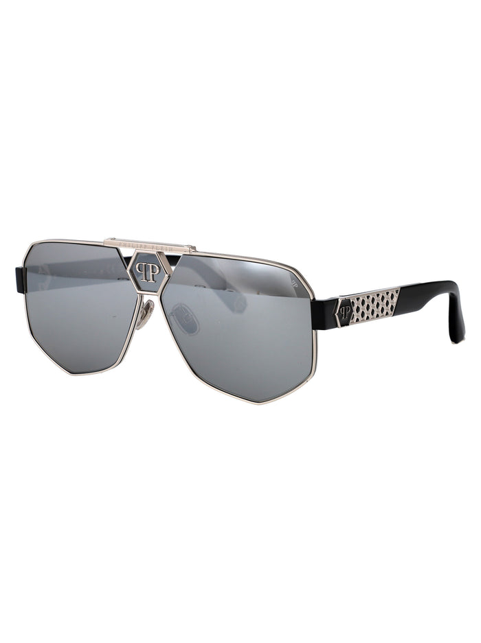 Spp107m 523x Silver Acetate + Metal Sunglasses