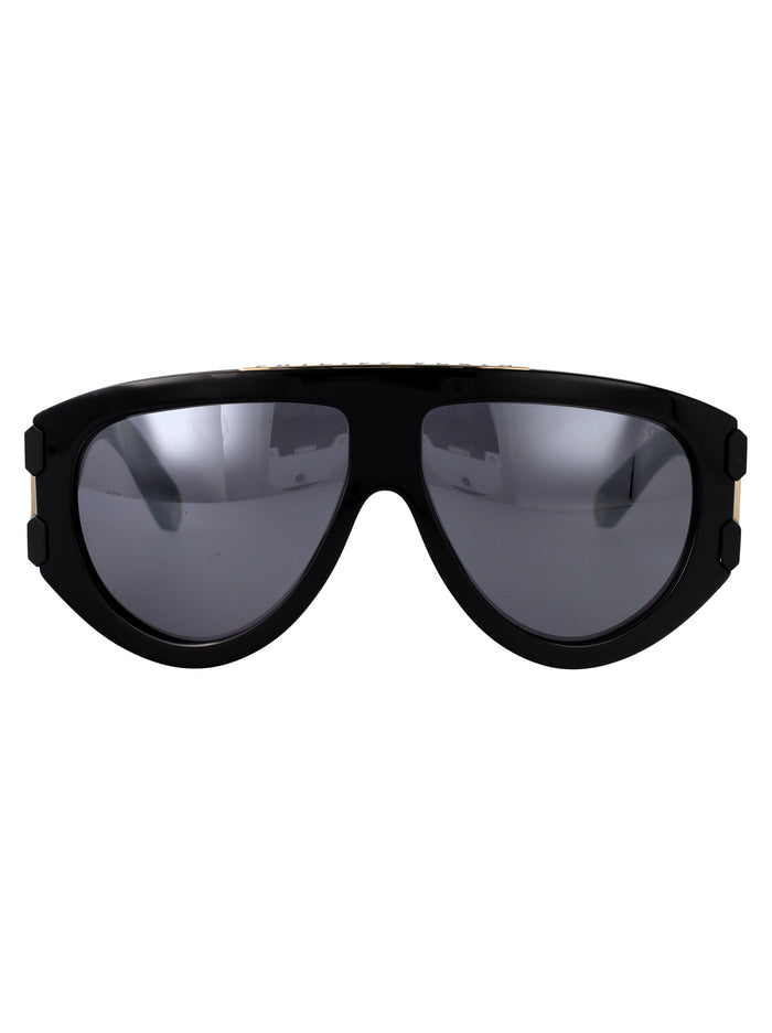 Spp127m 700g Black Grey Acetate + Metal Sunglasses