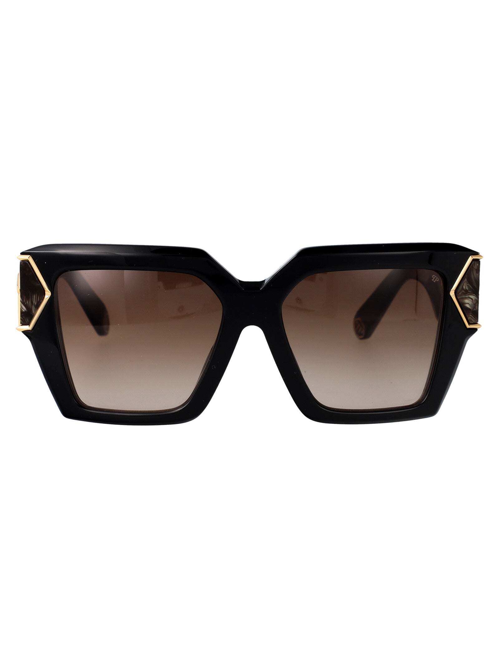 Spp135m 700y Black Gold Acetate + Metal Sunglasses