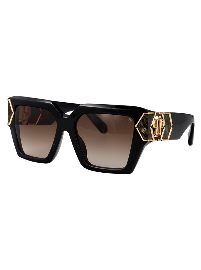 Spp135m 700y Black Gold Acetate + Metal Sunglasses