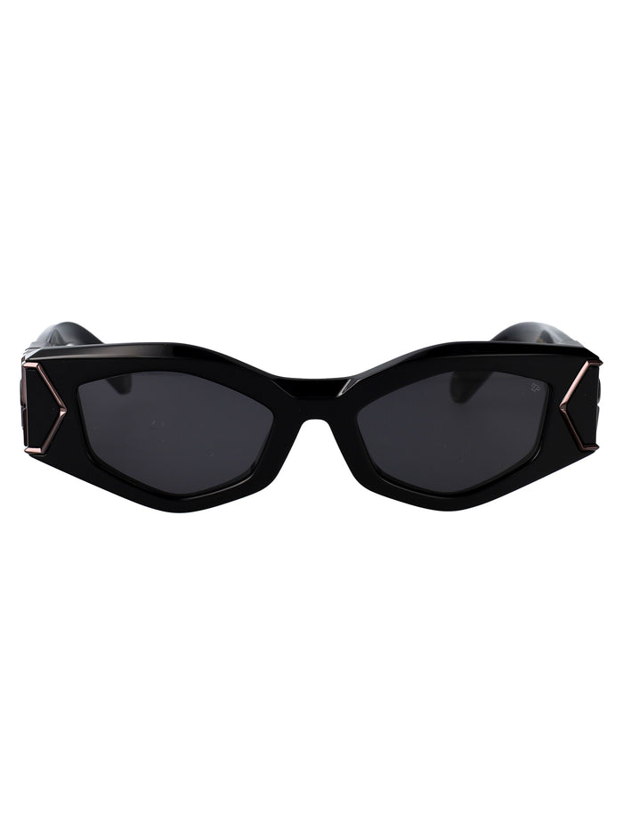 Spp136m 0700 Black Acetate + Metal Sunglasses