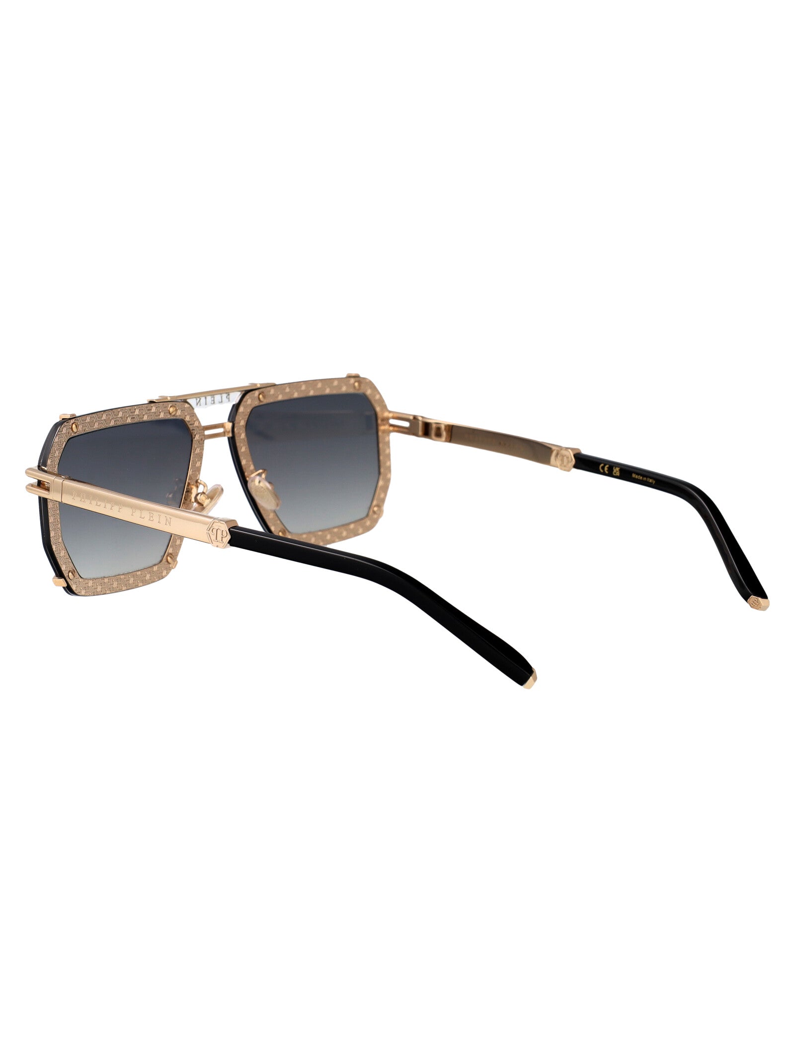 Spp131 0301 Gold Brown Metal Sunglasses