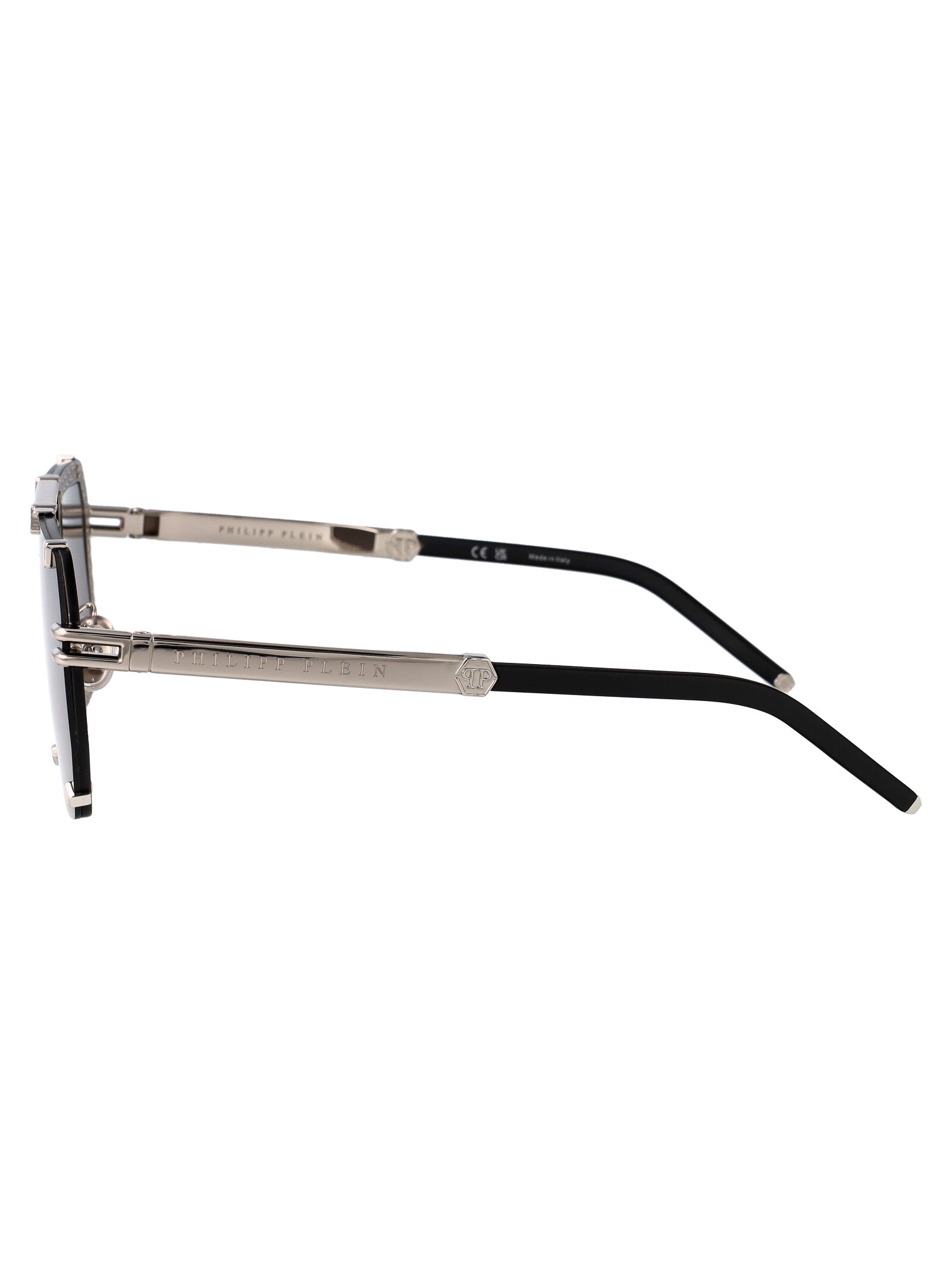 Spp131 0k07 Silver Black Metal Sunglasses