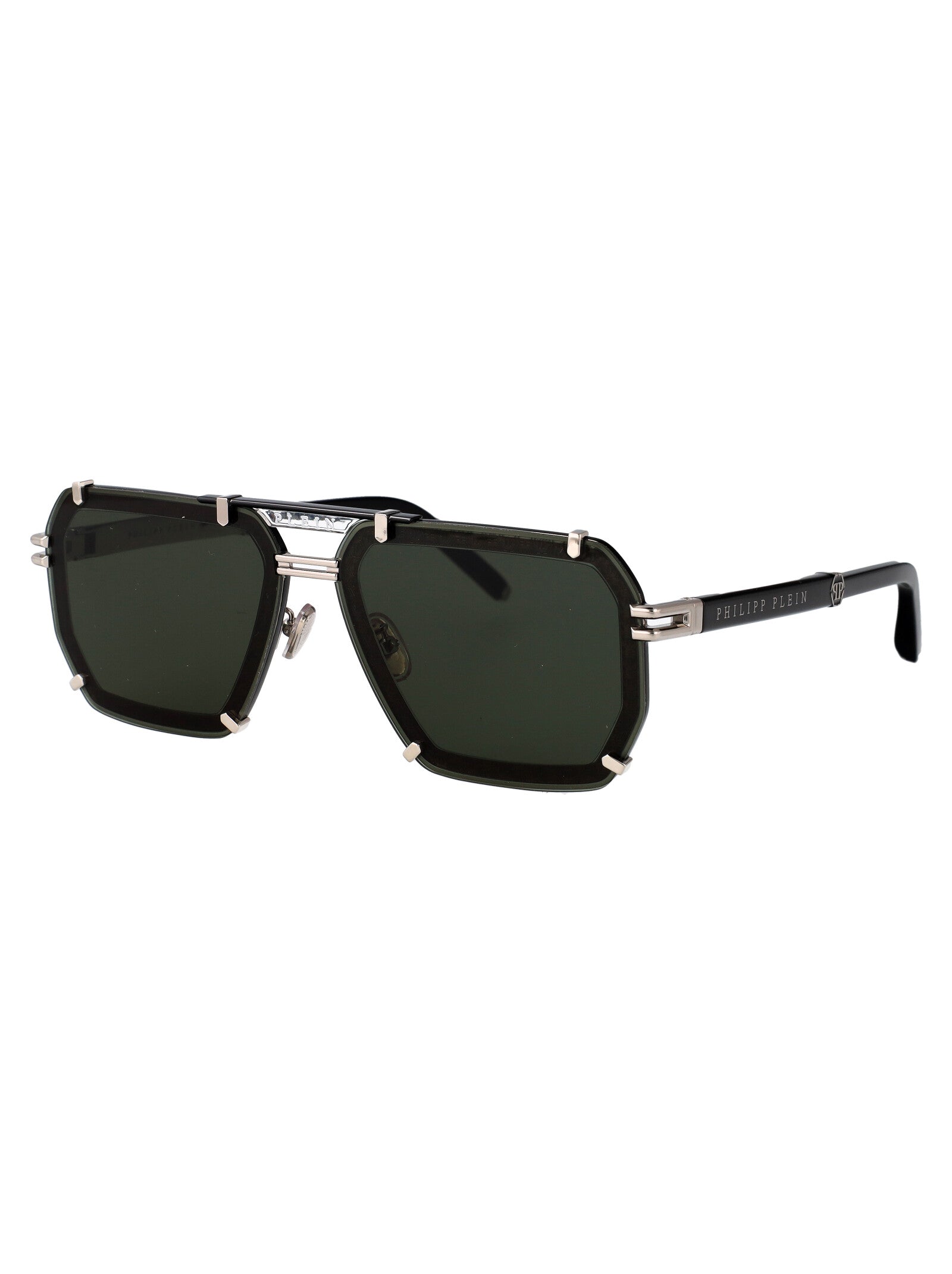Plein Legacy Gold Brown Metal Sunglasses