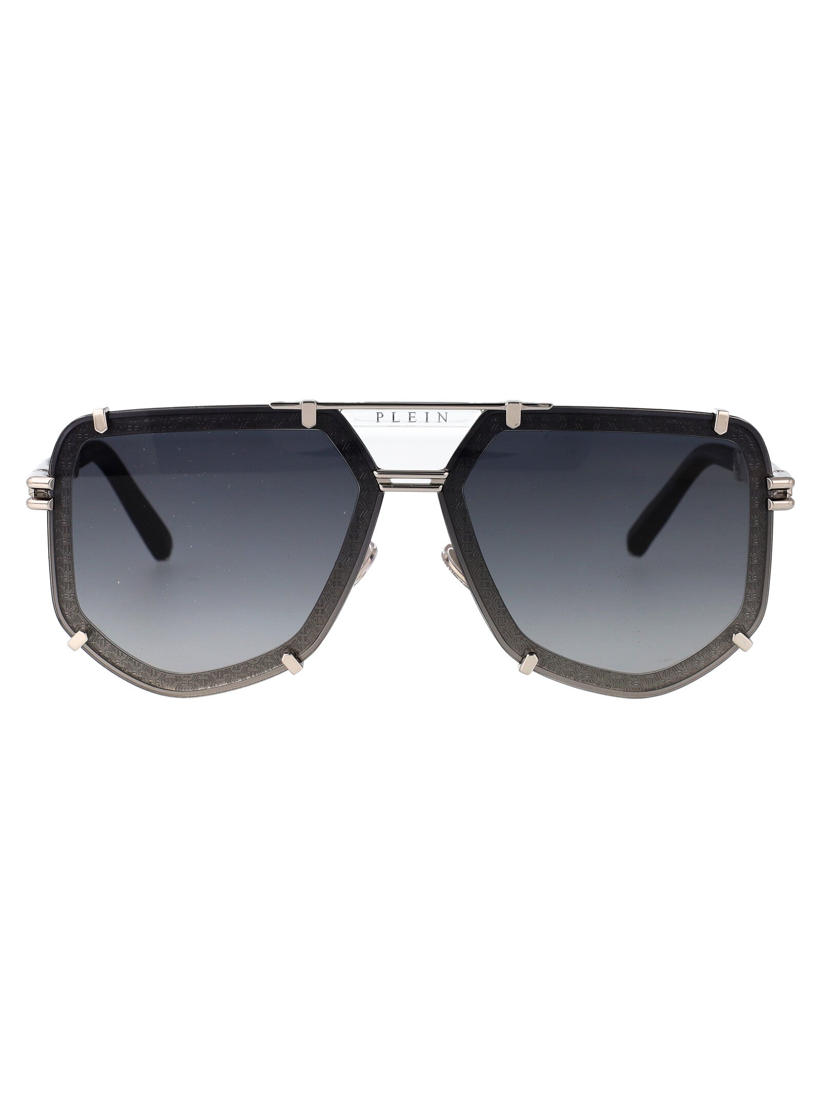 Plein Legacy Gold Brown Metal Sunglasses