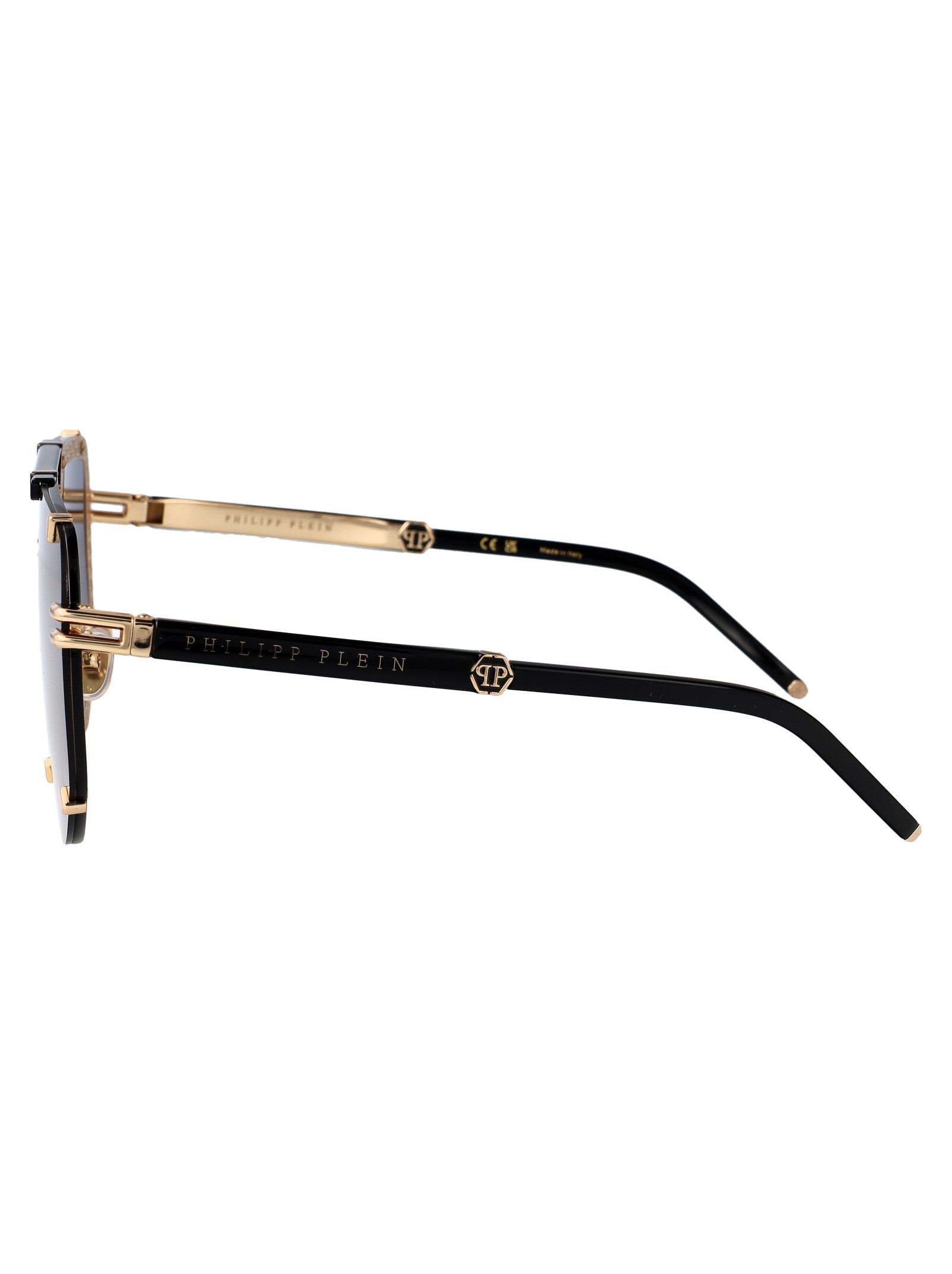 Spp132 301y Gold Green Metal Sunglasses