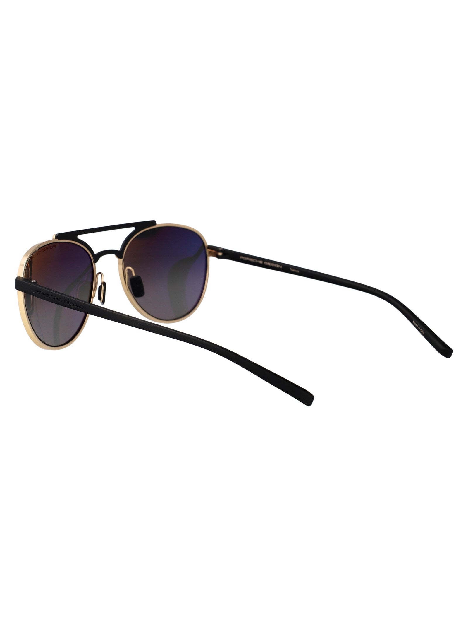 P8972 B175 Gold Black Titanium Sunglasses