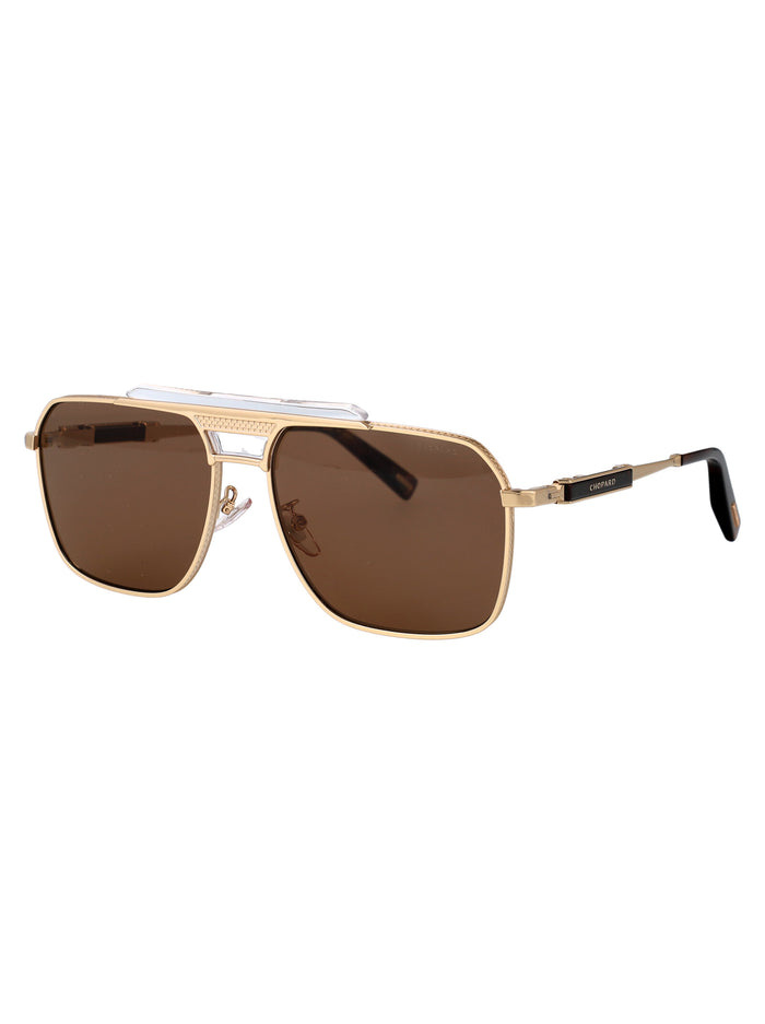 Schl31 Oro Rose' Lucido Metal Sunglasses