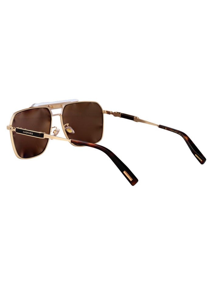 Schl31 Oro Rose' Lucido Metal Sunglasses