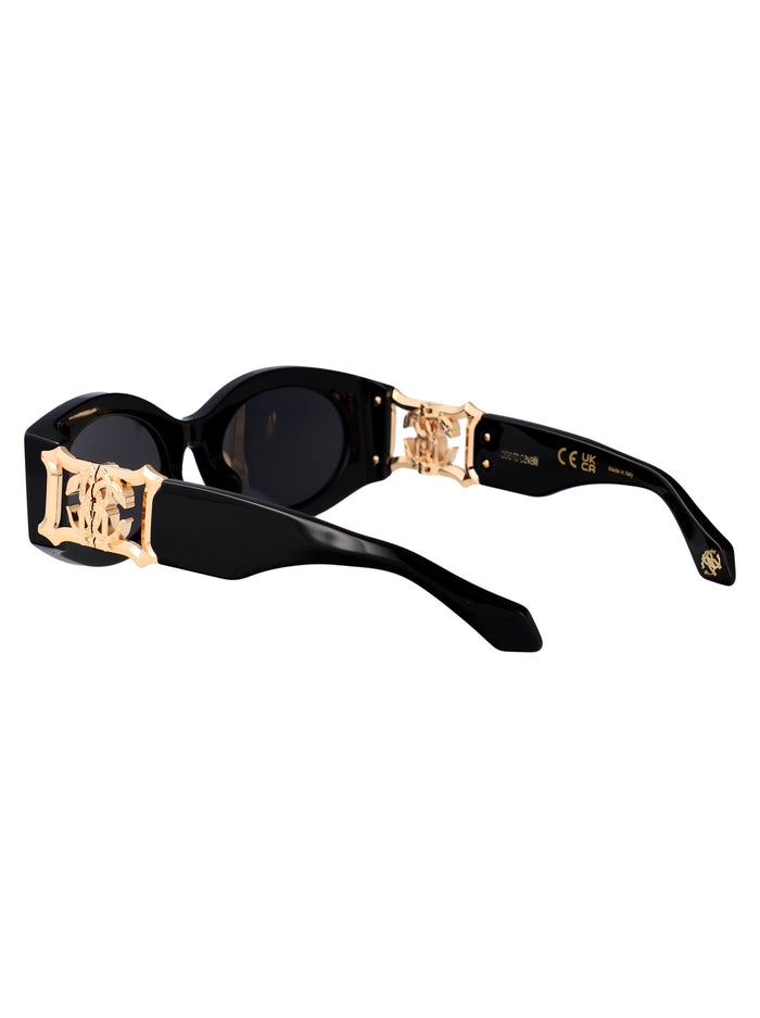 Src064 0700 Nero Lucido Acetate + Metal Sunglasses
