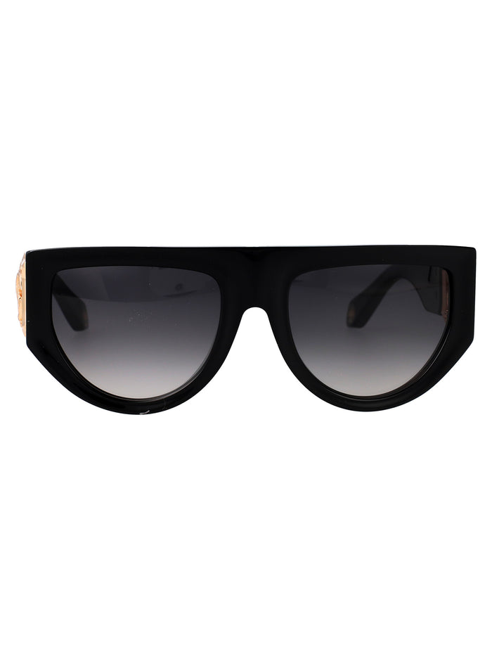 Src063 0700 Nero Lucido Acetate + Metal Sunglasses