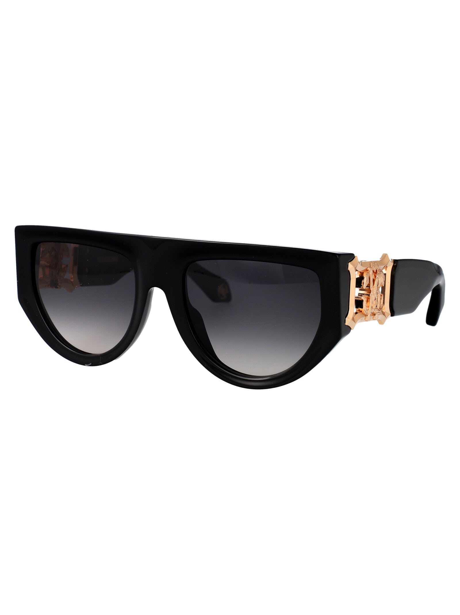 Src063 0700 Nero Lucido Acetate + Metal Sunglasses