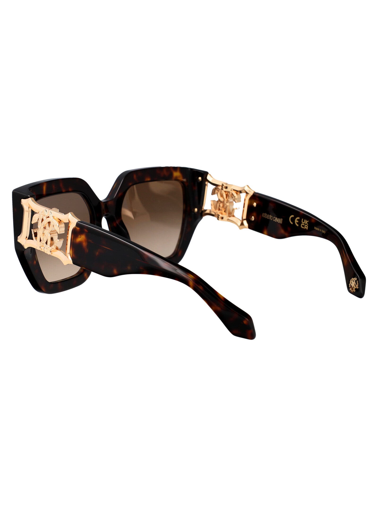 Src089 Havana Marrone Giallo Lucida Acetate + Metal Sunglasses