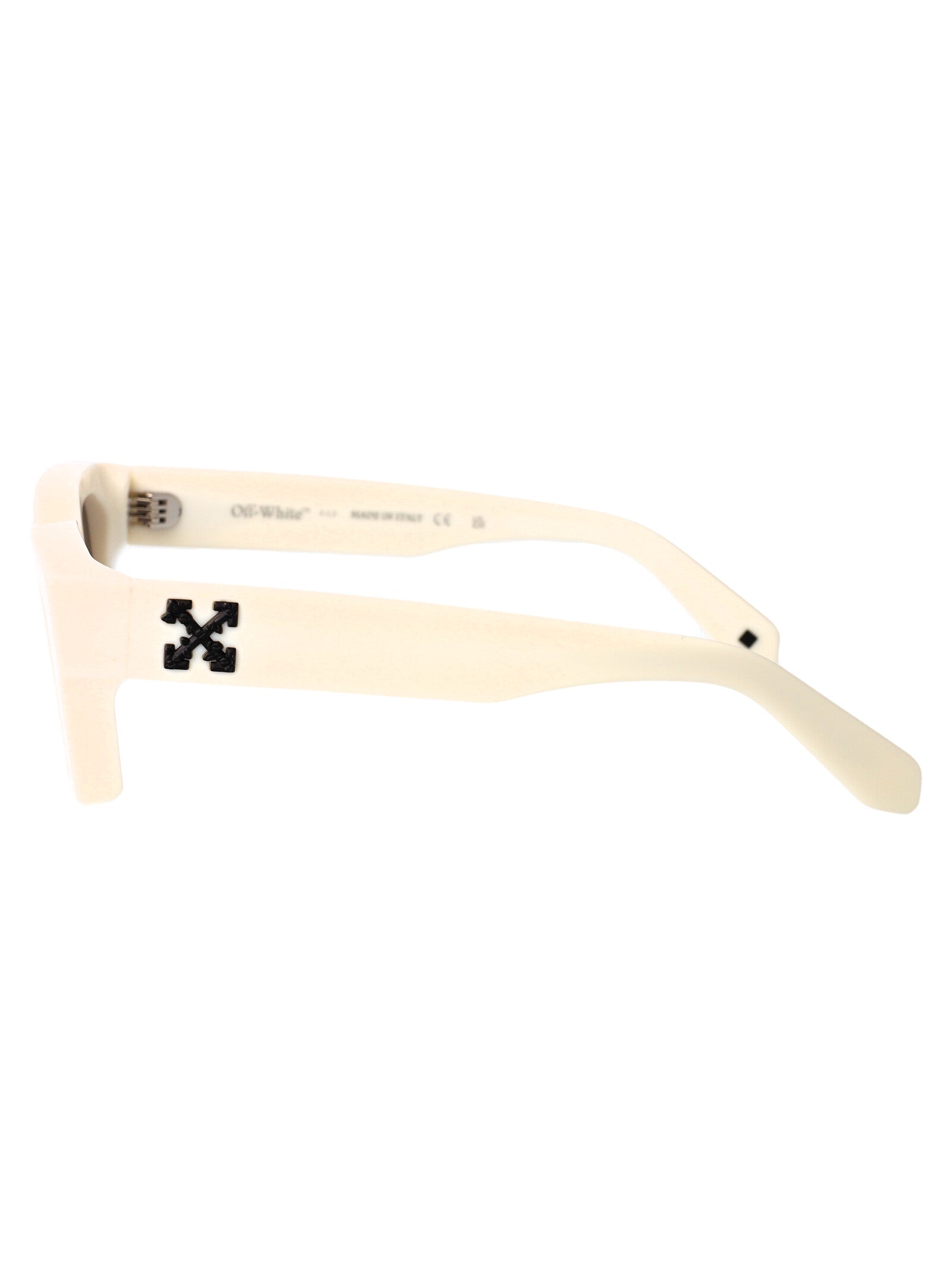 Virgil M White Dark Grey Acetate Sunglasses
