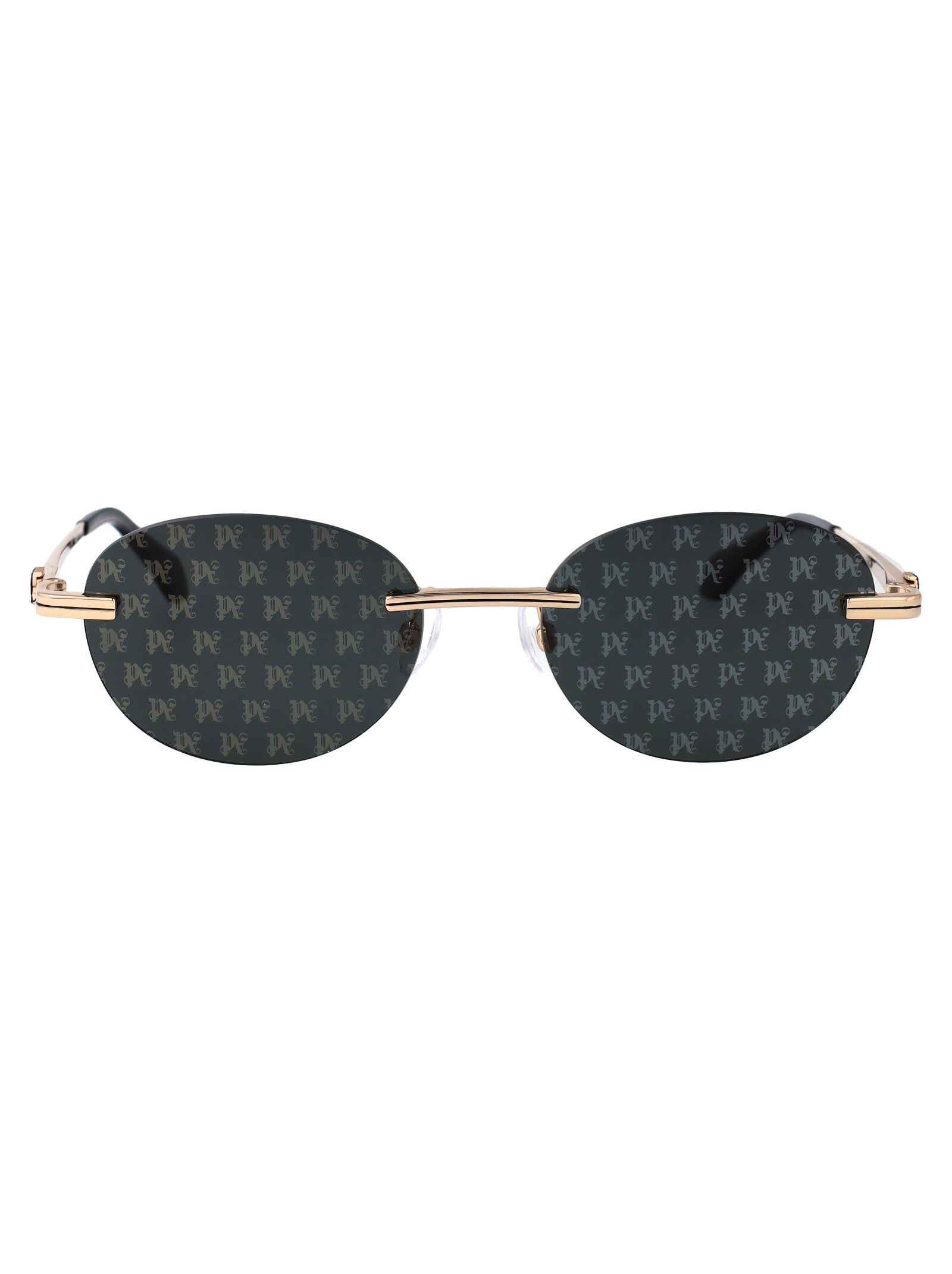 CRYSTAL Gold Dark Grey Acetate + Metal Sunglasses