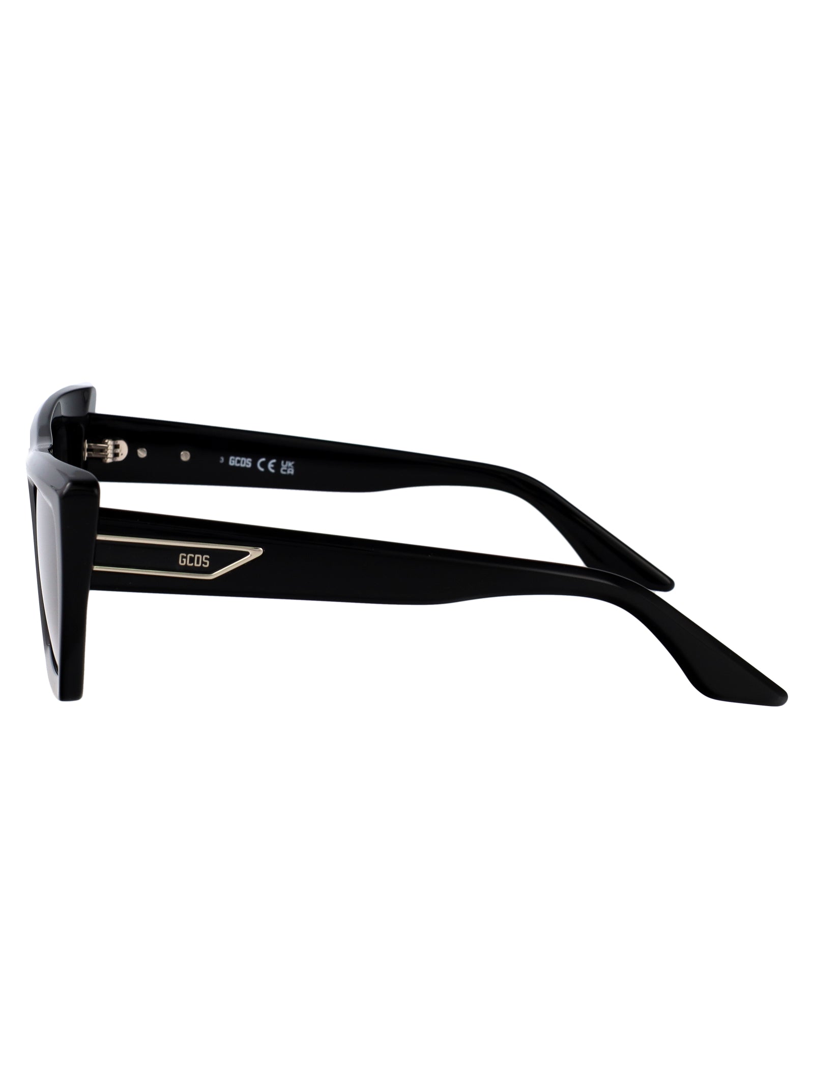 Gd0065 Nero Lucido / Fumo Acetate Sunglasses