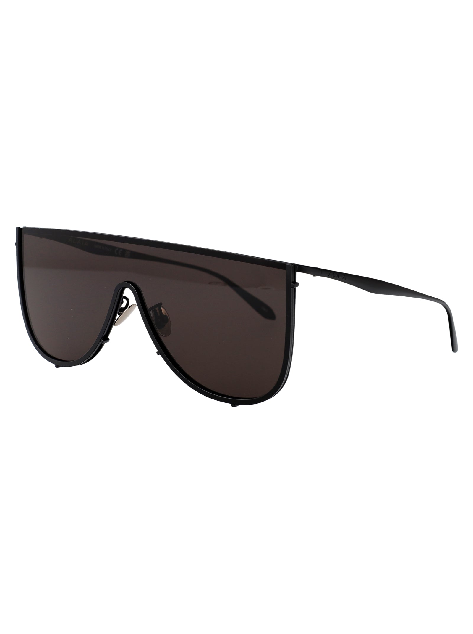 Aa0094s Black-black-grey Metal Sunglasses
