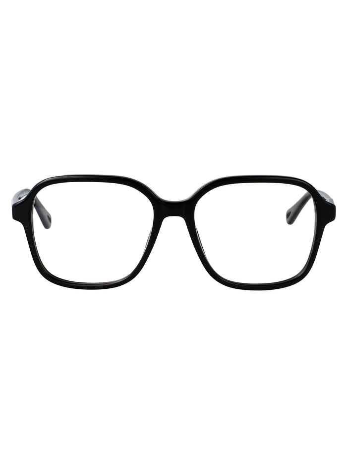 Ch0313o Black-black-transparent Acetate Optical