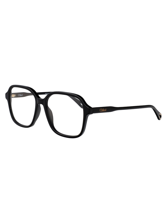 Ch0313o Black-black-transparent Acetate Optical