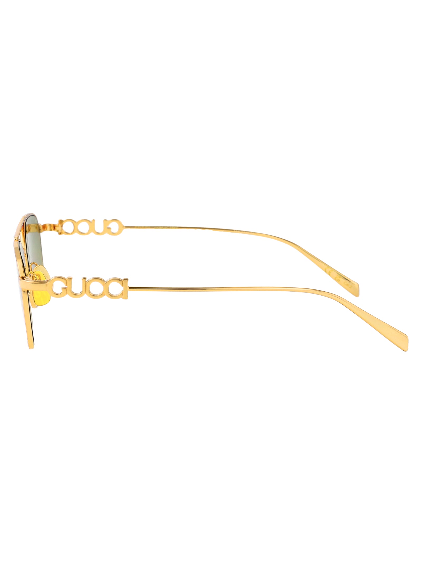 Gg1804s Gold-gold-grey Metal Sunglasses