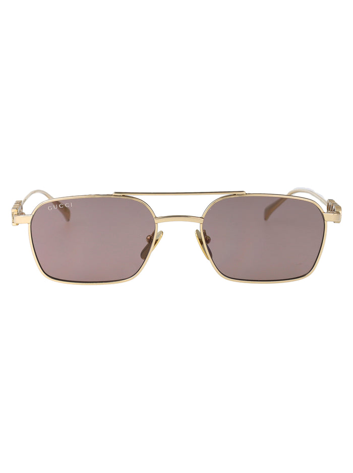 Gg1804s 003 Gold-gold-brown Metal Sunglasses