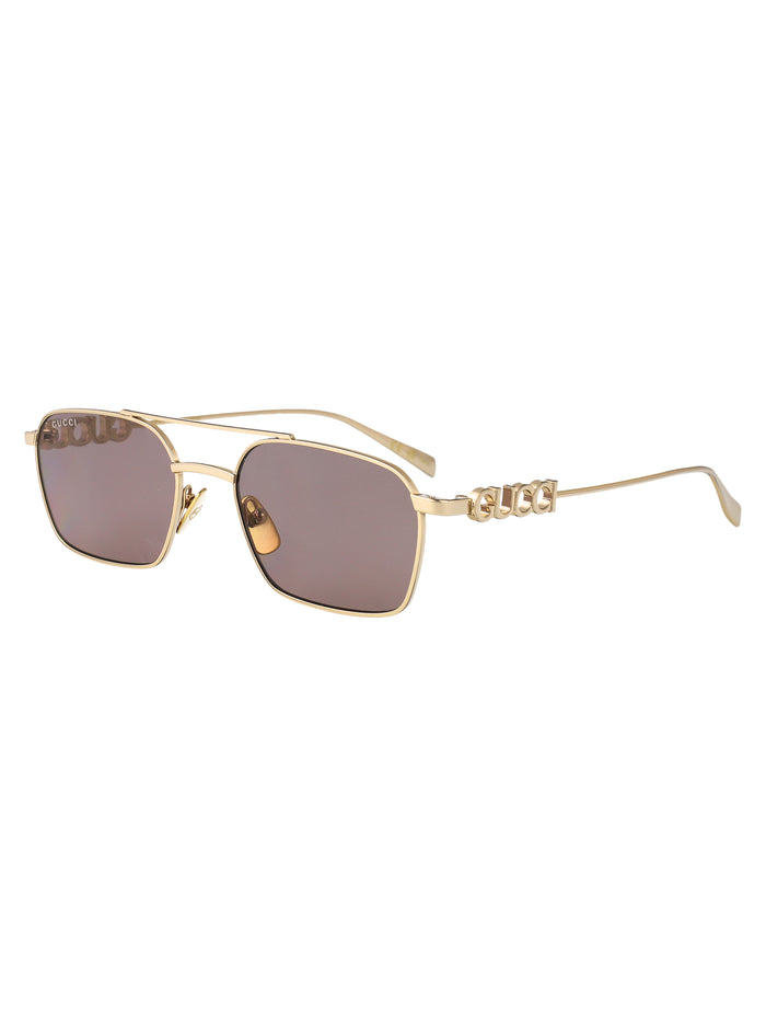 Gg1804s 003 Gold-gold-brown Metal Sunglasses
