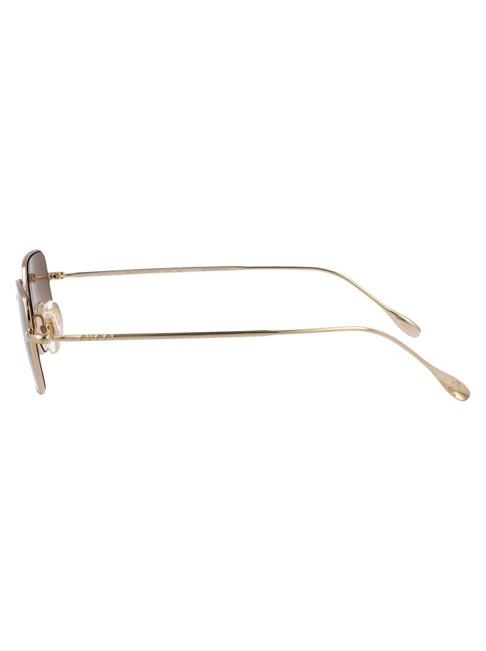 Gg1813s 002 Gold-gold-brown Metal Sunglasses