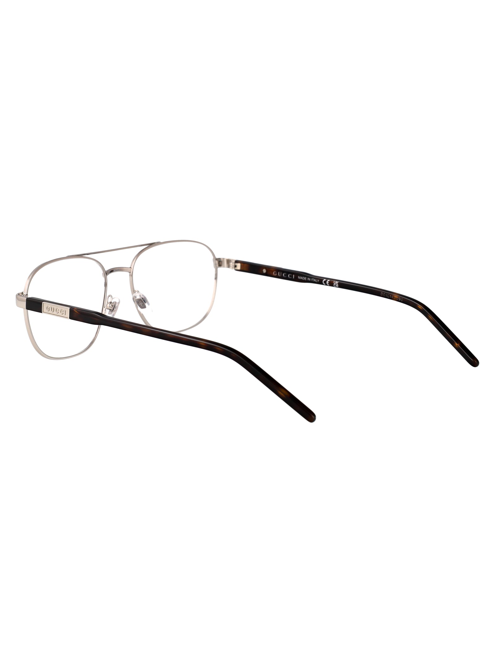 Gg1800o 002 Silver-havana-transparent Metal Optical