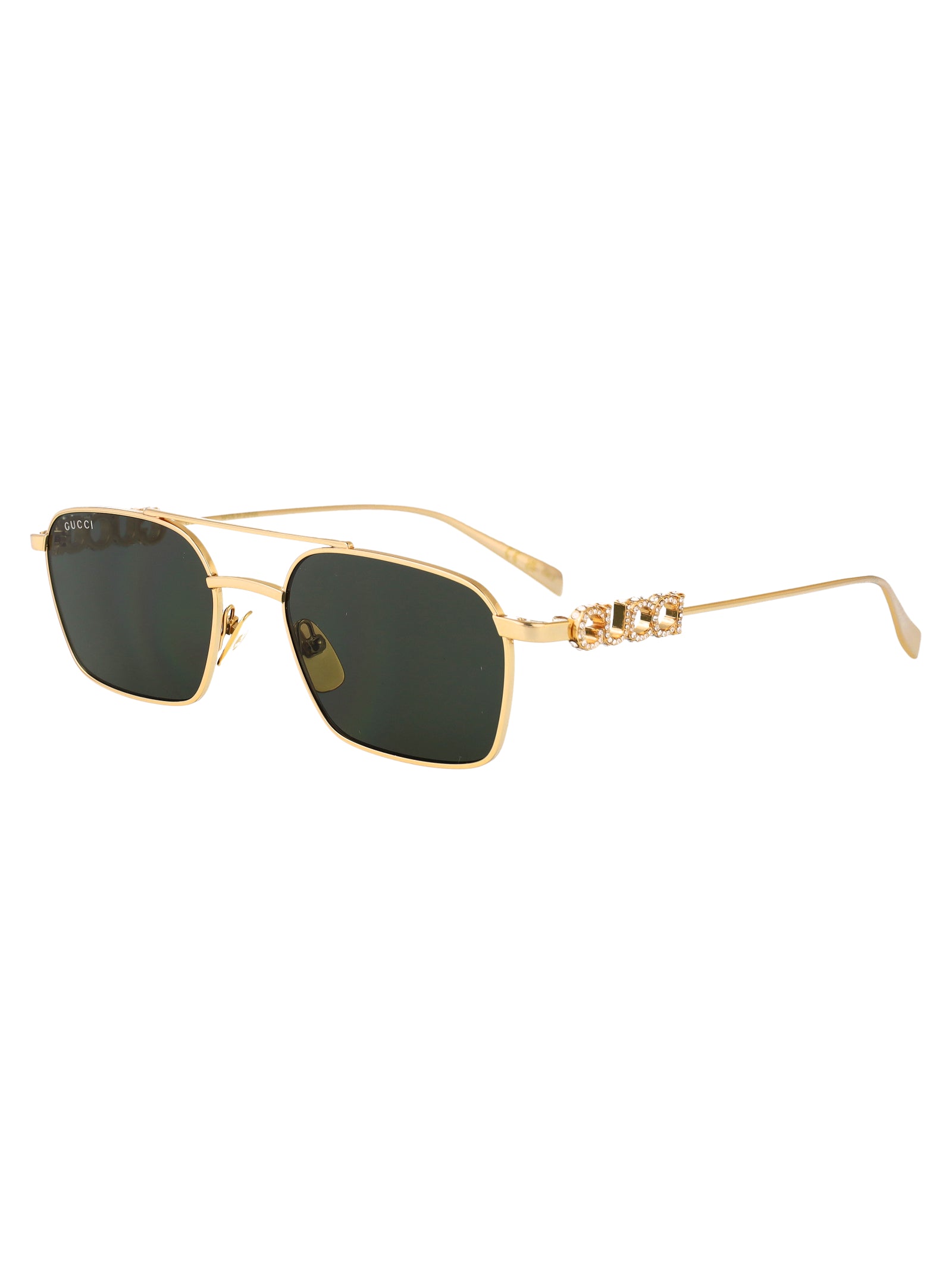 Gg1804s Gold-gold-grey Metal Sunglasses