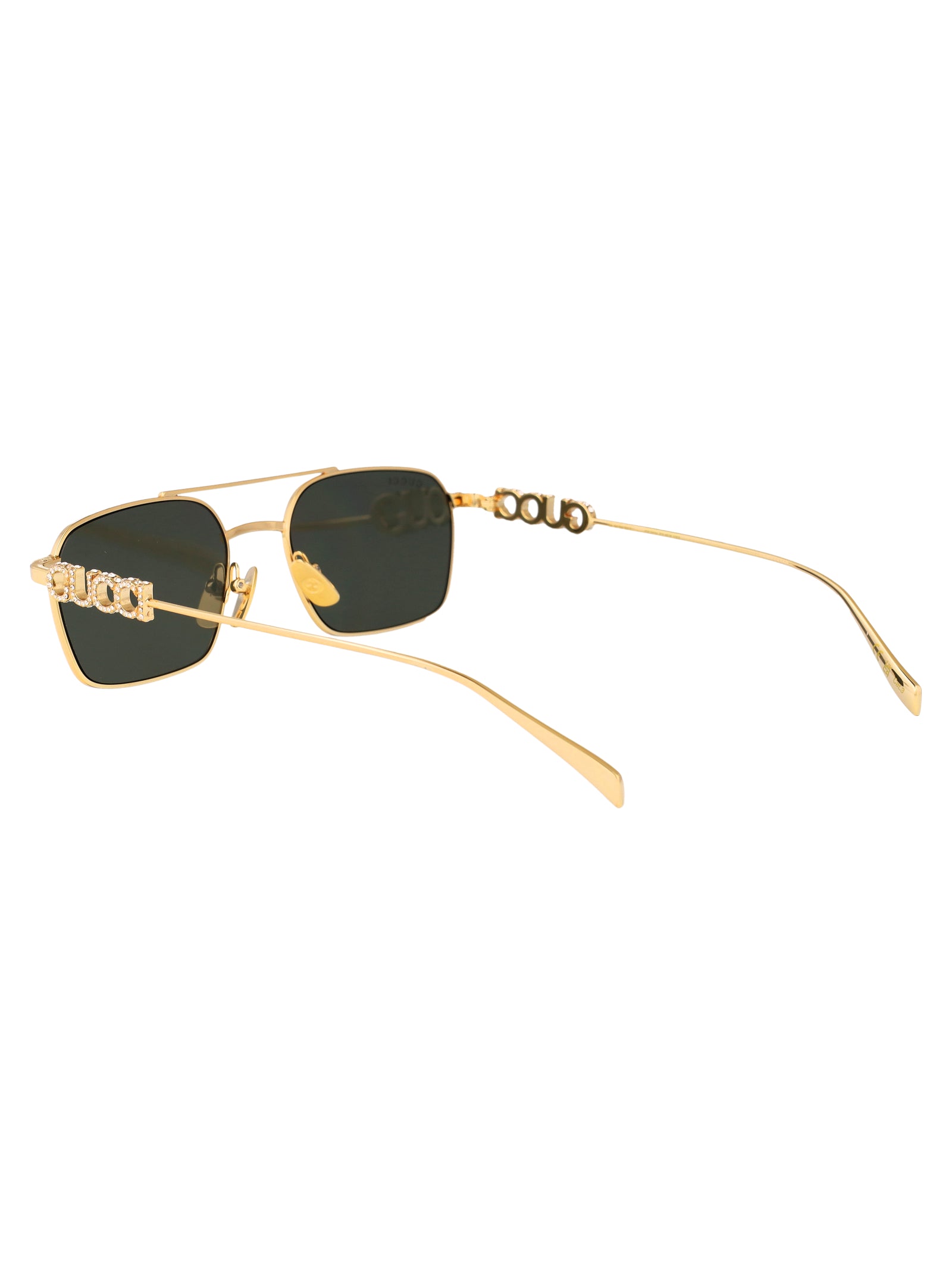Gg1804s 001 Gold-gold-grey Metal Sunglasses
