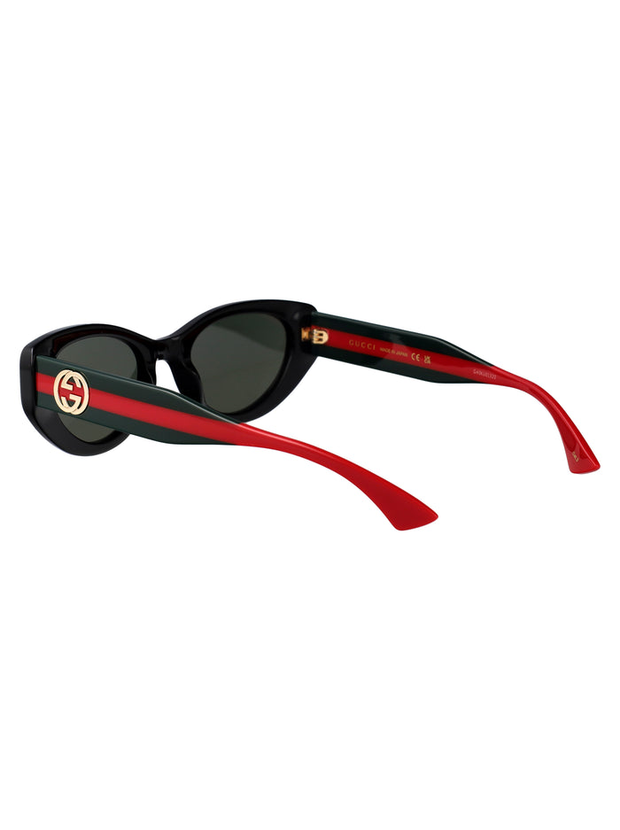 Gg1862s 001 Black-green-grey Acetate Sunglasses