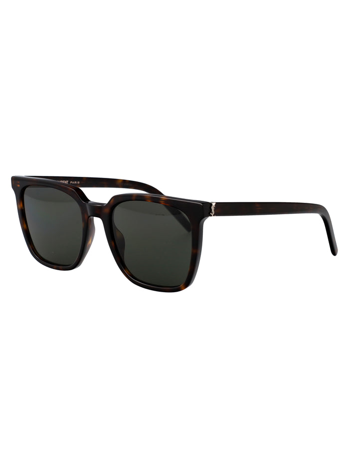 Sl M146 002 Havana-havana-grey Acetate Sunglasses
