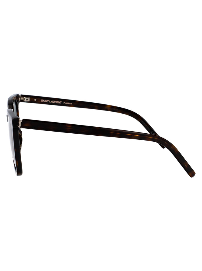Sl M146 002 Havana-havana-grey Acetate Sunglasses