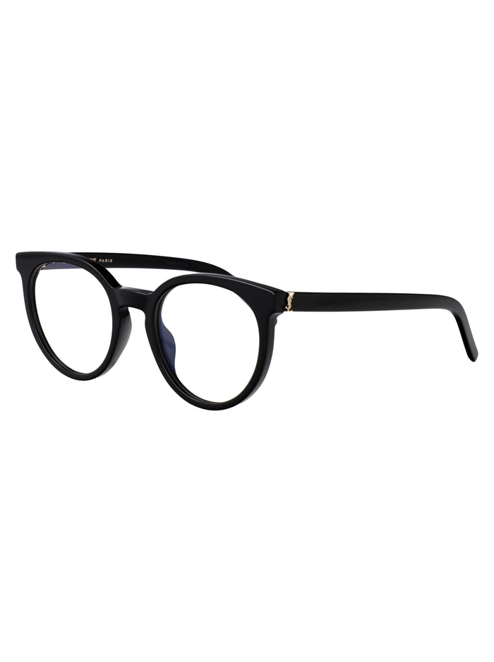 Sl M147 001 Black-black-transparent Acetate Optical
