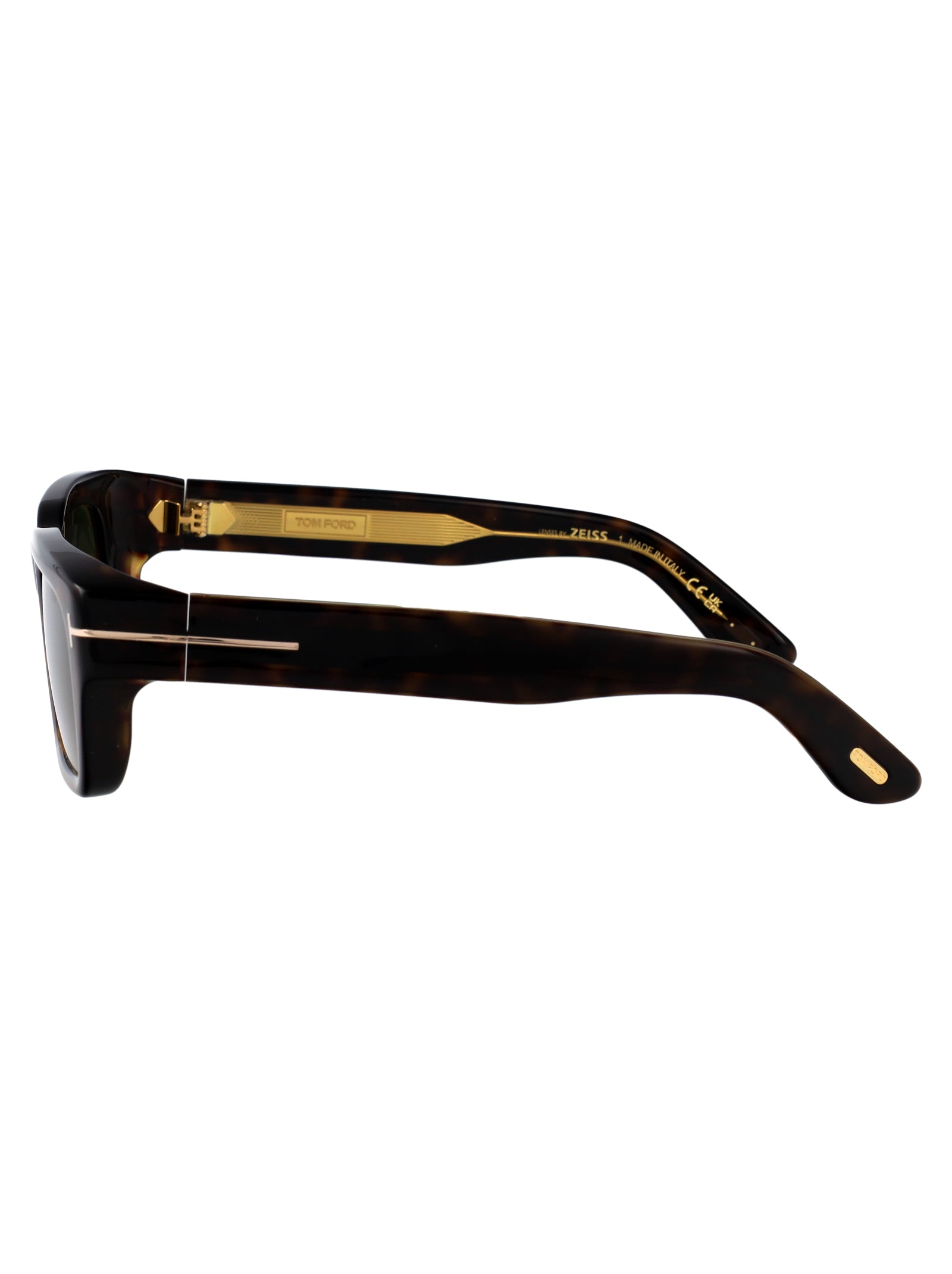 Ft1203 52n Avana Scura / Verde Acetate Sunglasses
