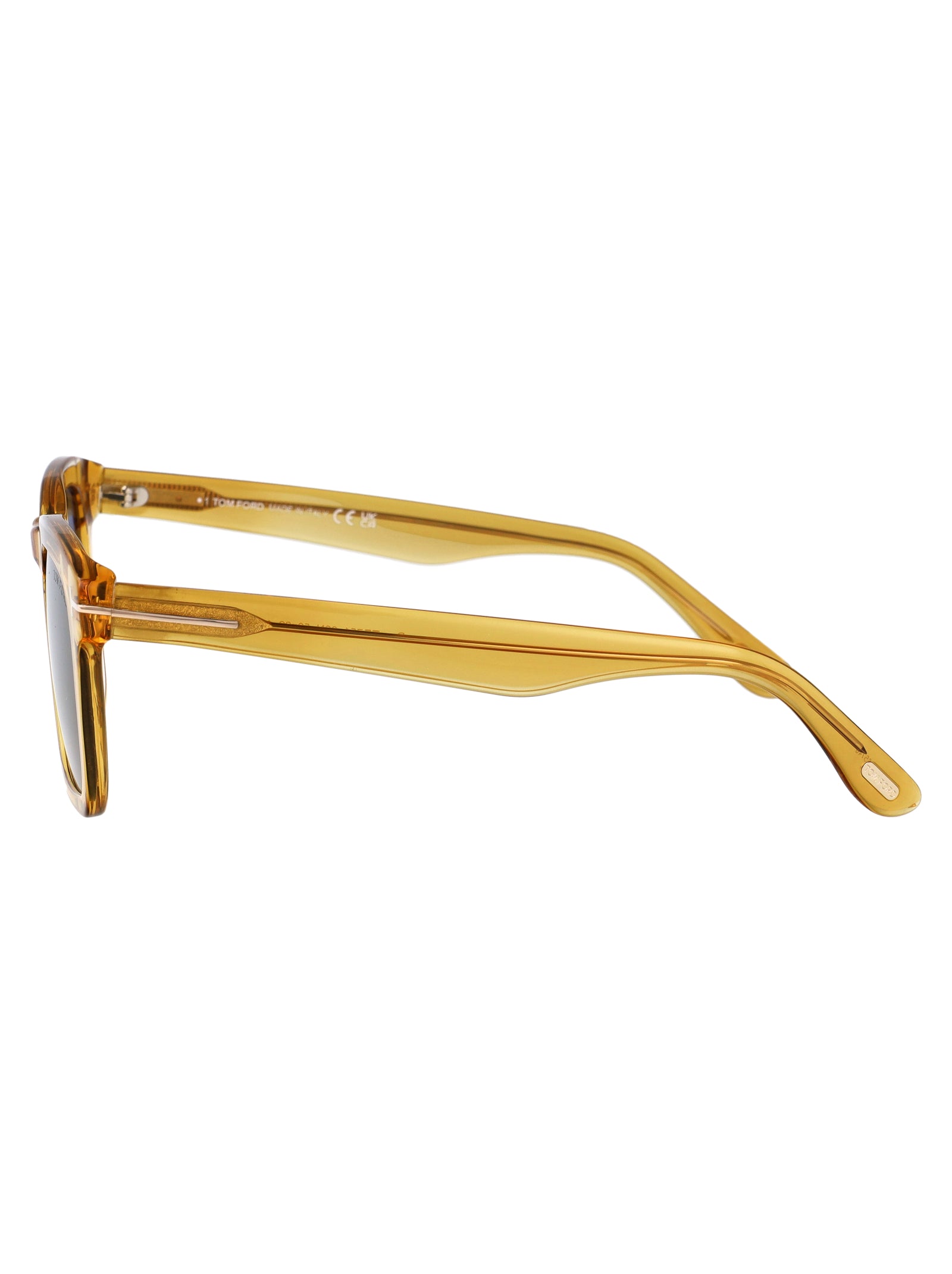 Ft0751 39n Giallo Luc / Verde Acetate Sunglasses