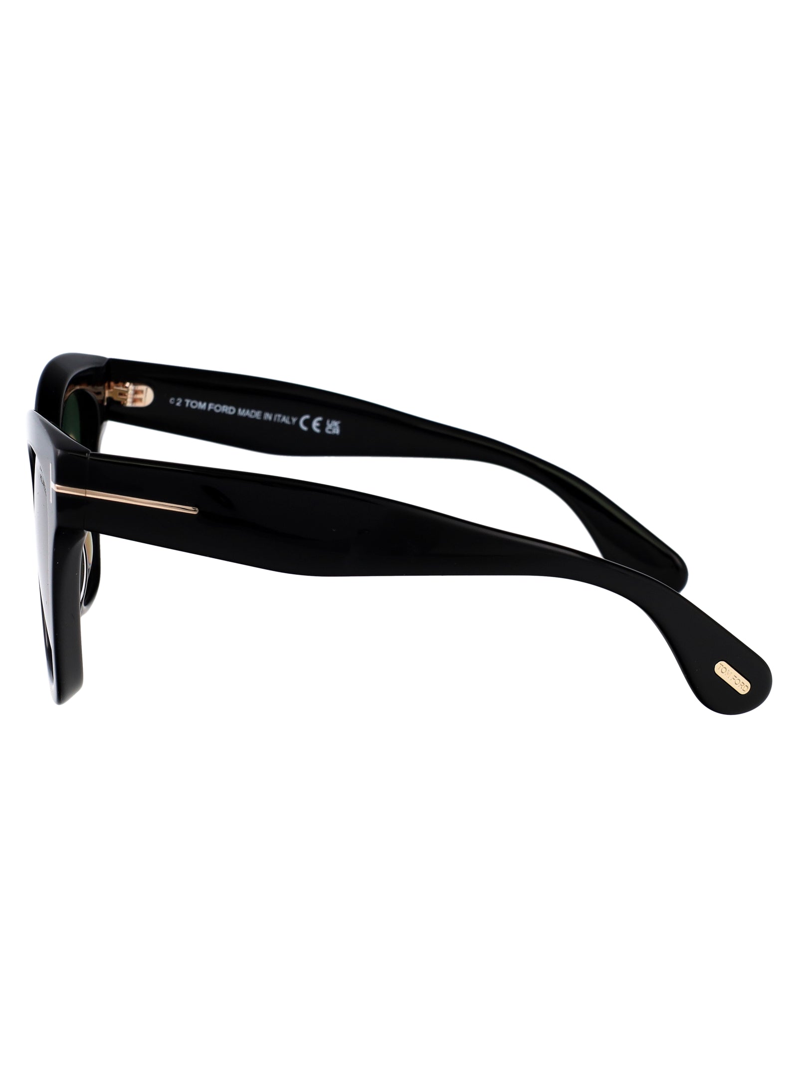 Ft1217 01r Nero Lucido / Verde Polar Acetate Sunglasses