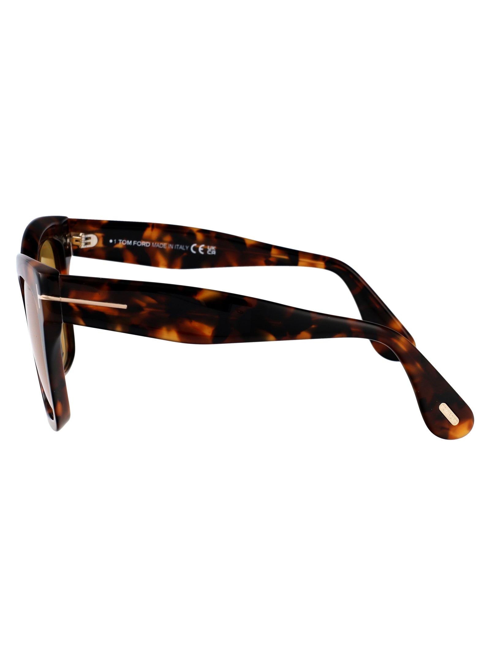 Ft1217 52e Avana Scura / Marrone Acetate Sunglasses