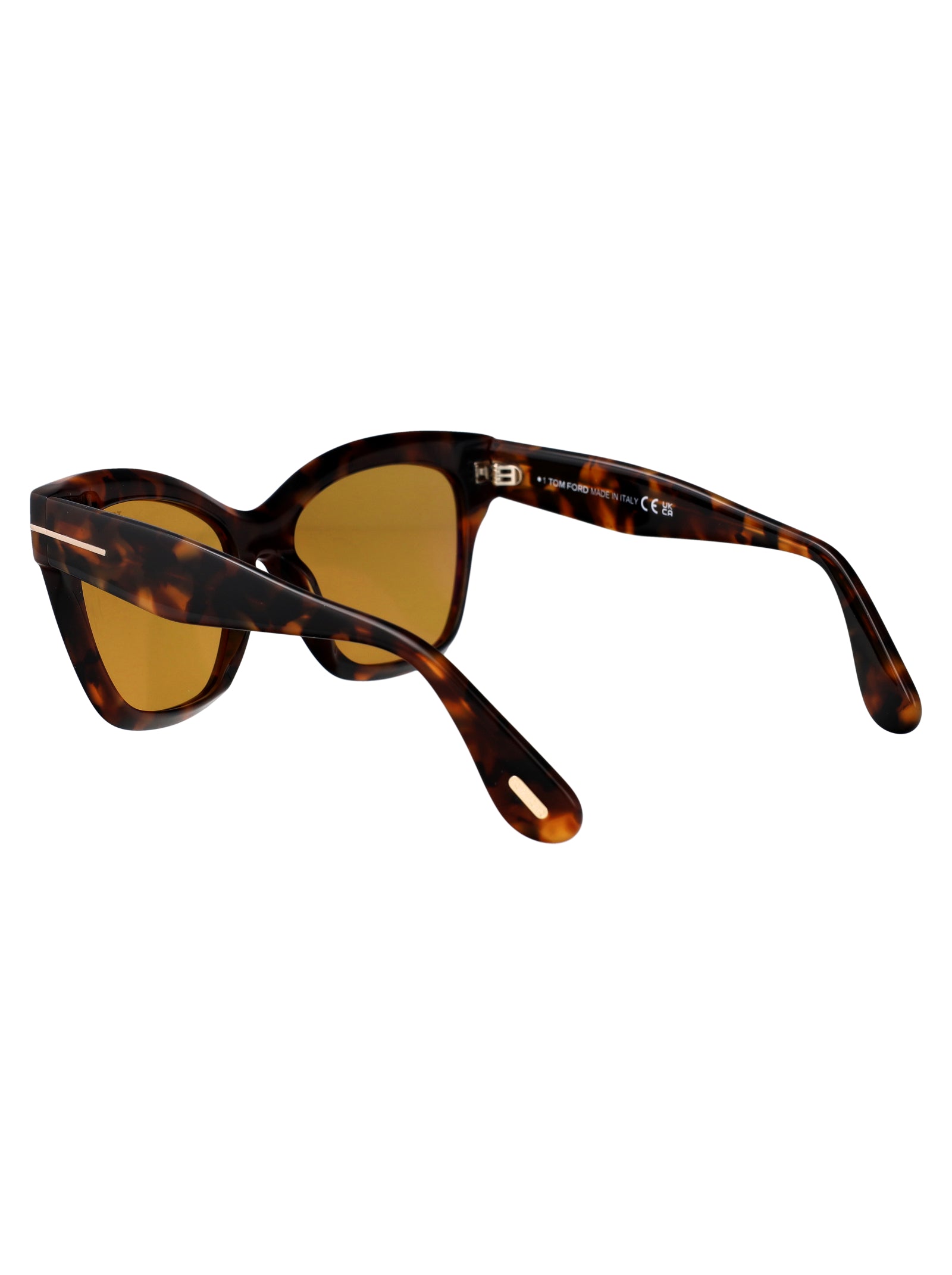 Ft1217 52e Avana Scura / Marrone Acetate Sunglasses
